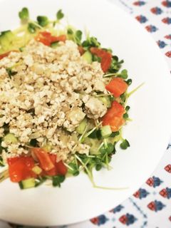 変わり種!鶏塩だれの冷やし中華-レシピのメイン写真