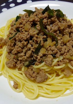 挽き肉×玉ねぎ♡ピリ辛パスタ-レシピのメイン写真