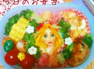 キャラ弁 オブラートでラプンツェル-レシピのメイン写真