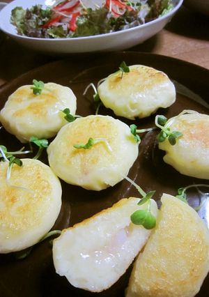 塩辛チーズのポテトもち-レシピのメイン写真