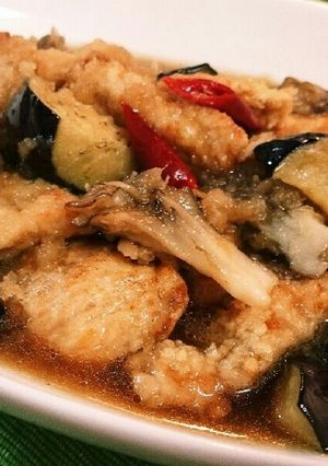 ⭐素揚げ野菜と鶏肉のみぞれ煮⭐-レシピのメイン写真