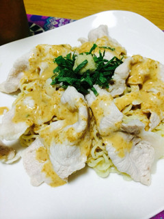 手抜きバンザイ!冷しゃぶラーメン-レシピのメイン写真