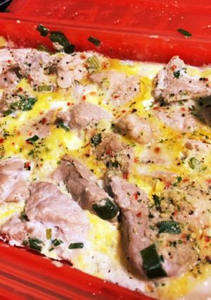 ルクエで簡単！！肉オムレツ-レシピのメイン写真