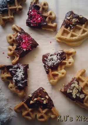 チョコ＋ワッフル-レシピのメイン写真