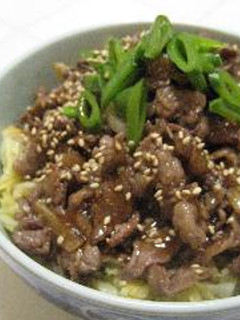 キャベツも美味しい焼肉丼♪-レシピのメイン写真