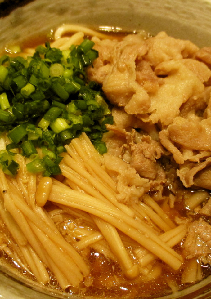おひとりさまのえのきがおいしい肉うどん-レシピのメイン写真