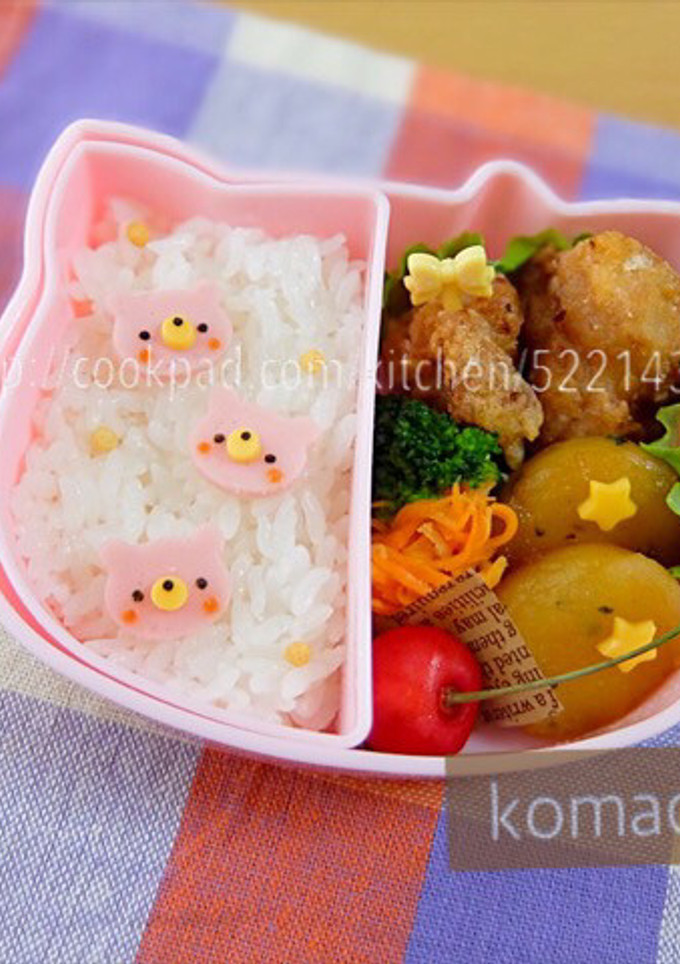 幼稚園 お弁当♡くま めっちゃ簡単-レシピのメイン写真