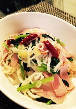 ★糖質制限★おから麺でペペロンチーノ♪-レシピのメイン写真
