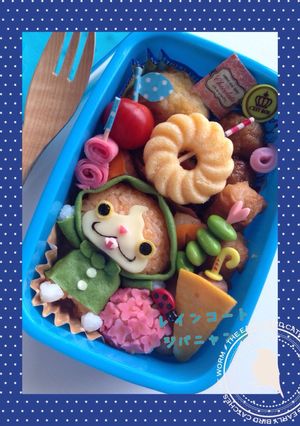 ジバニャンde梅雨キャラ弁♡レインコート-レシピのメイン写真