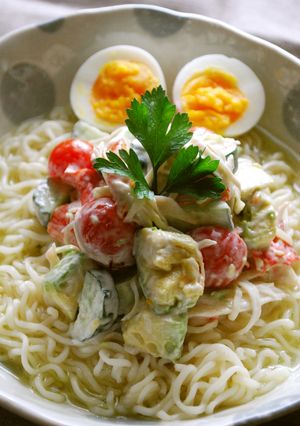 アボカド&トマトの冷やし塩らーめん-レシピのメイン写真