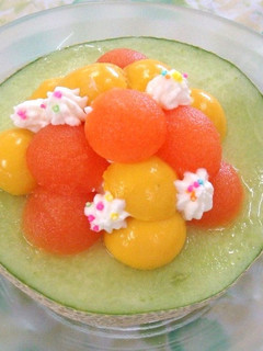 介護食 メロンのデザート-レシピのメイン写真