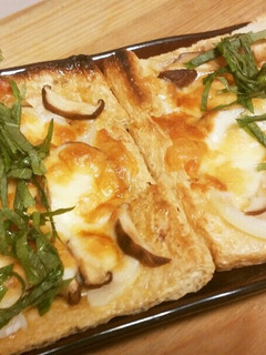 トースターDE薄揚げピザ風( *´艸`)-レシピのメイン写真