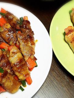 にんじんといんげんの豚バラ巻き-レシピのメイン写真