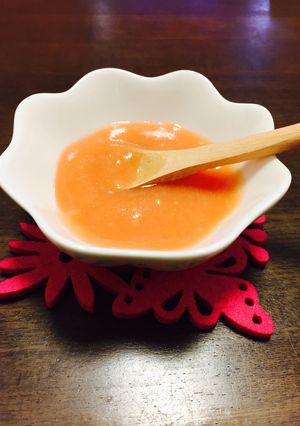 離乳食初期。2分で完成トマト入り10倍粥-レシピのメイン写真