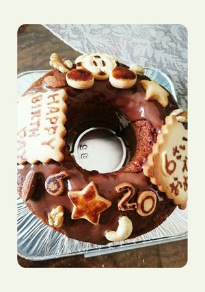 チョコレートシフォン 誕生日ケーキ♪-レシピのメイン写真