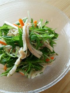 蒸し鶏と大葉のシャキシャキサラダ-レシピのメイン写真