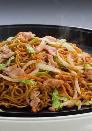 家族みんなでホットプレートで焼そば！-レシピのメイン写真