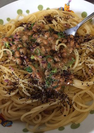 簡単♪納豆スパゲッティ-レシピのメイン写真