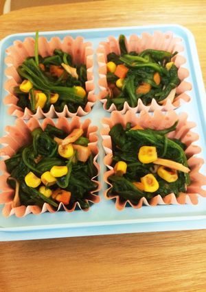 お弁当作り置き！ほうれん草炒め-レシピのメイン写真