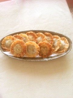 ひまわり風揚げ餃子 カレー味おつまみにも-レシピのメイン写真