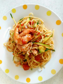 夏にピッタリ♥トマトの冷製パスタ-レシピのメイン写真