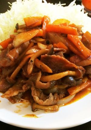 ピリ辛♡豚肉と野菜のコチュジャン炒め☆-レシピのメイン写真