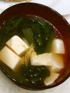 【福知山版】豆腐と小松菜のお吸い物-レシピのメイン写真