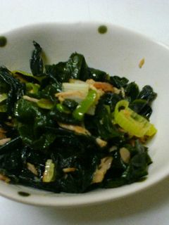 ツナとわかめの炒め物-レシピのメイン写真