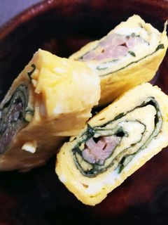 大葉とハムのマヨネーズ卵焼き-レシピのメイン写真