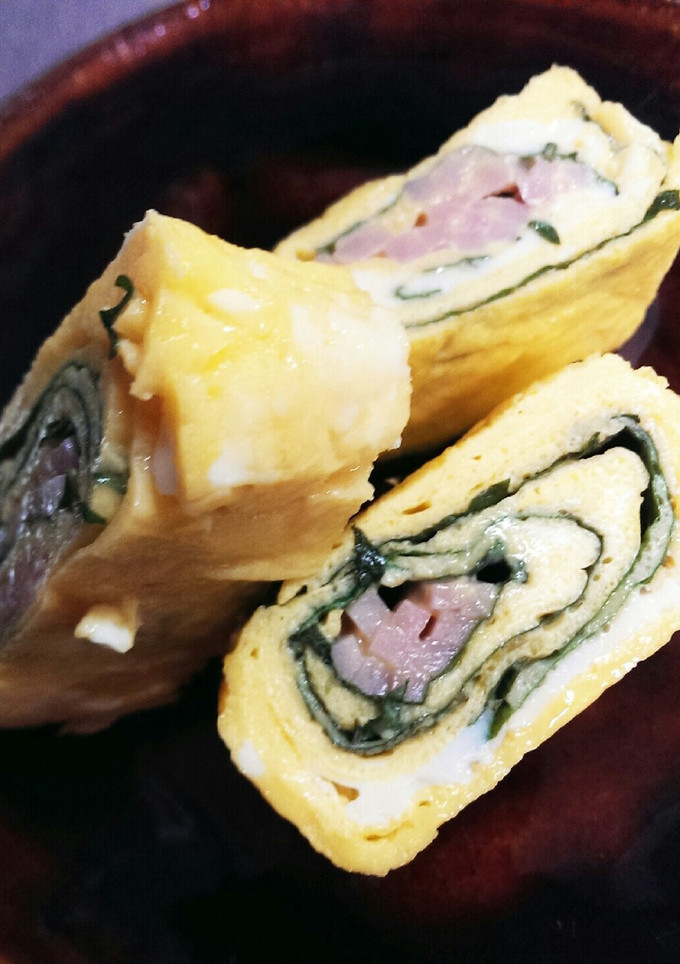 大葉とハムのマヨネーズ卵焼き-レシピのメイン写真