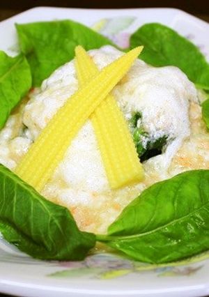 チンゲン菜の卵白仕立て-レシピのメイン写真