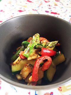 夏野菜のガーリックマヨ炒め-レシピのメイン写真