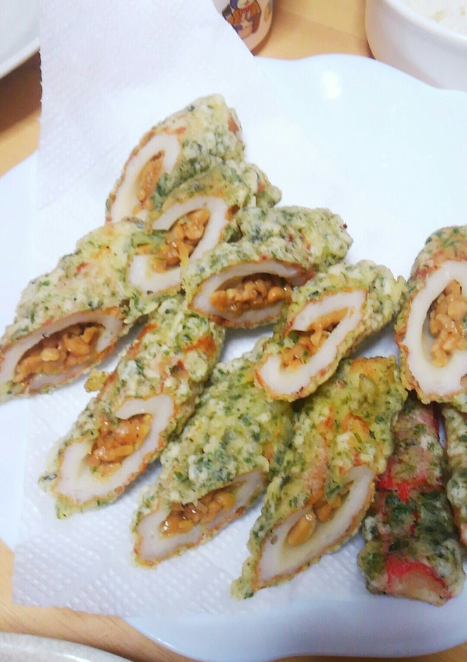 ちくわの納豆入り磯辺揚げ-レシピのメイン写真