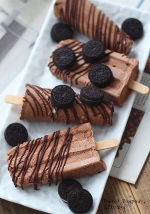 ダレない！濃厚チョコオレオ♡アイスバー-レシピのメイン写真