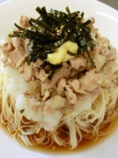 胡麻香る!豚肉と大根おろしのぶっかけ素麺-レシピのメイン写真