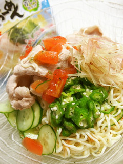 梅とトマトで冷やしぶっかけ塩ラーメン-レシピのメイン写真