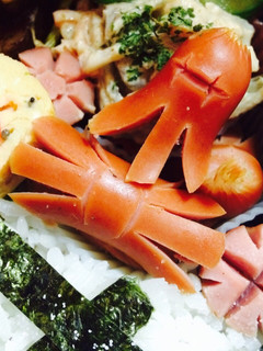 お弁当に☆1本で3種!ウインナー切り方-レシピのメイン写真