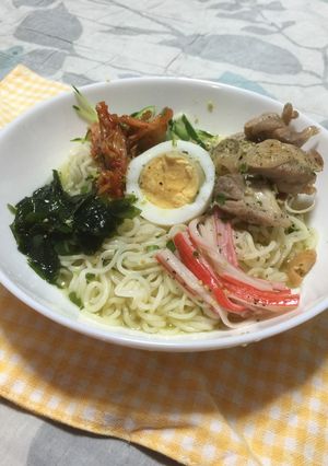 ぶっかけジュレのピリ辛チキン冷やし麺-レシピのメイン写真