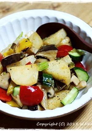 簡単■彩りホットサラダわさびソース和え■-レシピのメイン写真