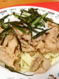 豚肉と温玉の冷やし中華-レシピのメイン写真