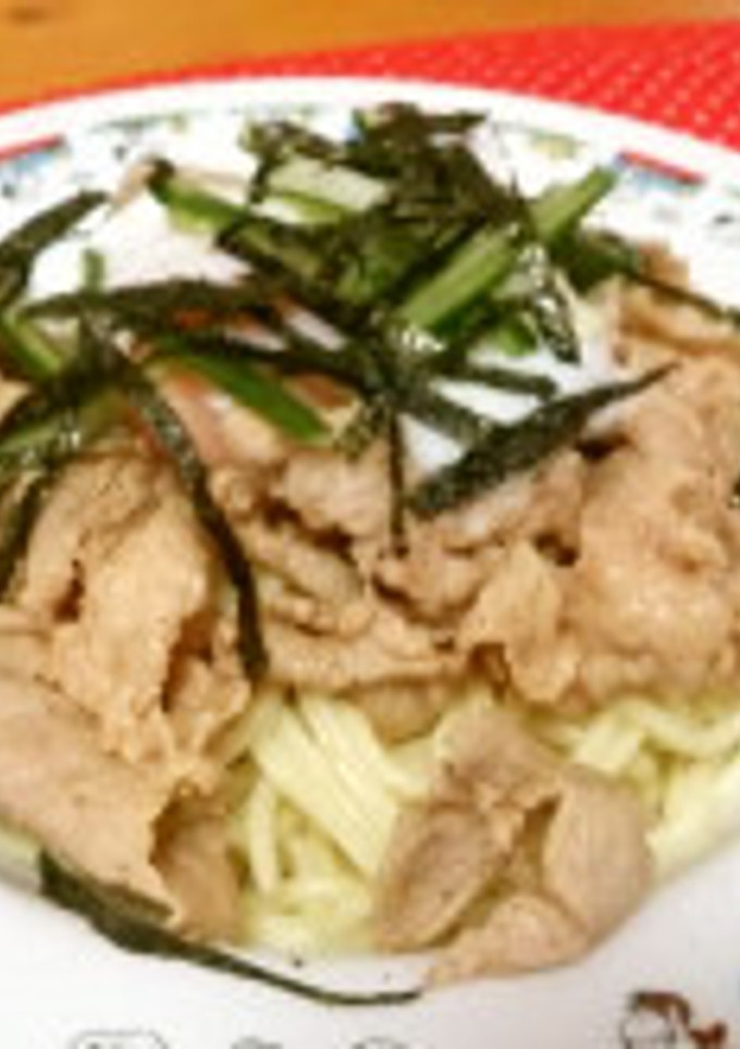 豚肉と温玉の冷やし中華-レシピのメイン写真