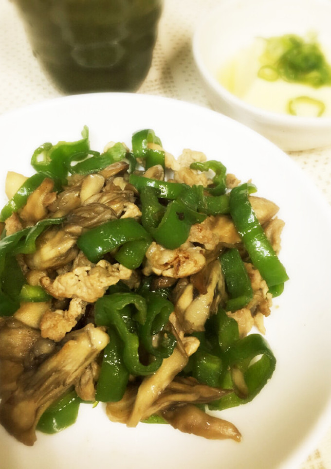 舞茸とピーマンの肉炒め-レシピのメイン写真