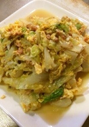 缶詰活用◇レタスと卵のガパオ風炒め-レシピのメイン写真