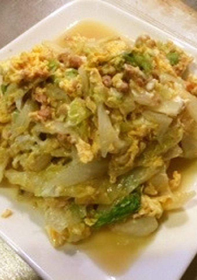 缶詰活用◇レタスと卵のガパオ風炒め-レシピのメイン写真