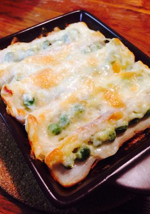 ちくわとえんどう豆のマヨチーズ焼き-レシピのメイン写真