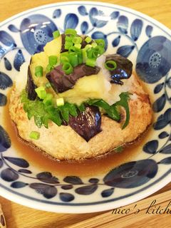 揚ナスと大根おろしたっぷり和風ハンバーグ-レシピのメイン写真