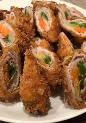 豚肉の野菜巻きフライ-レシピのメイン写真