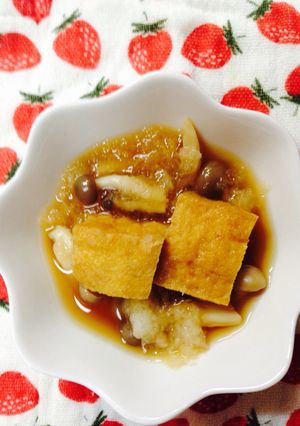厚揚げとぶなしめじのみぞれ煮-レシピのメイン写真
