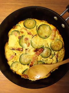 おしゃれ♡ズッキーニのオープンオムレツ-レシピのメイン写真