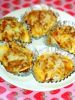 お弁当に簡単☆カレーでカボチャグラタン-レシピのメイン写真